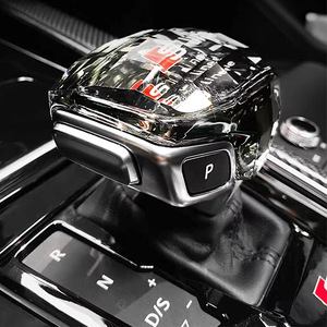หัวเกียร์คริสตัล Audi พร้อมโลโก้ S Line ฝาครอบเกียร์อัตโนมัติ อุปกรณ์ตกแต่งภายใน - Product Image 2