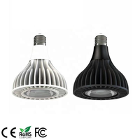 Penjualan Langsung Pabrik Lampu Sorot LED PAR38 25W COB Aluminium Putih/Hitam AC100-277V 15/24/45/60 Derajat Residensial Basis E27 CE