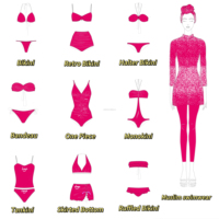 Mayo One 2 3 pièces string sexy maillots de bain maillots de bain maillots de bain fabricant de maillots de bain ensemble de bikinis avec logo personnalisé