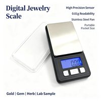 Balance numérique de poche haute précision 200g 0,01g, balance électronique portable pour peser l'or, les diamants et les bijoux, écran LCD