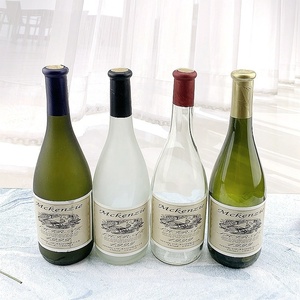 Bán Buôn Tùy Chỉnh Frosted Rõ Ràng Màu Xanh Lá Cây Thủy Tinh Màu Nâu Cho Rượu Sâm Banh Chai 375Ml 500Ml 750Ml Rượu Vang Lấp Lánh Chai Với Nút Chai Niêm Phong - Product Image 6