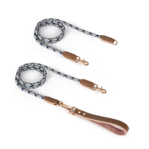 Correa para mascotas gemelos dobles al por mayor, accesorios triples, acopladores de nailon reflectantes, dos collares más para perros y correas, accesorios para caminar - Product Image 1