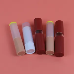 2022 New Custom Logo Round Lip Balm Container Chapstick Tubes Lip Balm Lipsticks Tube