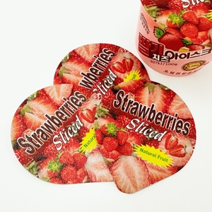 Tapas de aluminio preimpresas y preformadas de grado alimenticio con relieve, cubiertas de papel de aluminio de colores para yogur, tapas de plástico de fácil despegue para vasos de yogur - Product Image 5