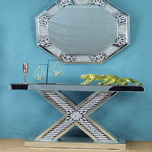 Table <span class=keywords><strong>Console</strong></span> octogonale <span class=keywords><strong>convertible</strong></span> du fabricant chinois Diamant Verre simple Couloir Appartement Atelier Blanchisserie - Product Image 4