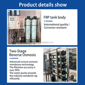 Machine de purification d'eau industrielle à deux étages par osmose inverse pour le traitement de l'eau potable, avec manuel d'utilisation - Product Image 2