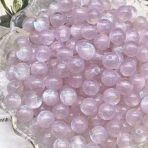 Resin Round <b>Beads</b> 8mm Pink Purple <b>Blue</b> Orange Acrylic Loose <b>Beads</b> For Jewelry Making DIY Crafting Supplies - Product Image 1
