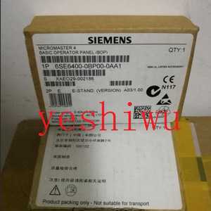 แผงควบคุม Siemens Micromaster 4 Basic รุ่น 6SE6400-0BP00-0AA1 สำหรับระบบอัตโนมัติในอุตสาหกรรม HMI - Product Image 1