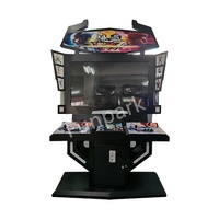 Borne d'arcade vidéo à monnayeur SOURCE Premium avec écran LCD 55 pouces, jeux King of Fighters et Street Fighter, pour centre commercial
