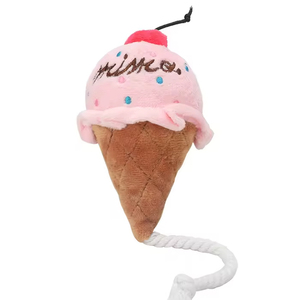 Kinghon Jouet interactif en peluche pour chien, en forme de crème glacée, qui couine, pour anniversaire, jouet à mâcher pour chien, vente en gros - Product Image 4