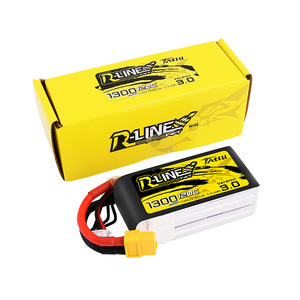 Tattu 120C R-LINE 1300mAh 1400mAh 4S 6S Lipo แบตเตอรี่สำหรับโดรนแข่งขัน FPV 5นิ้ว - Product Image 5