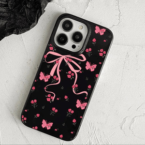 <span class=keywords><strong>Funda</strong></span> para 18 Pro Max, Diseño de Dibujos Animados con Lazo Rosa, <span class=keywords><strong>Funda</strong></span> Protectora de Plástico Suave a Prueba de Golpes para 17 Pro Max, 16, 15, 14 Pro - Product Image 5