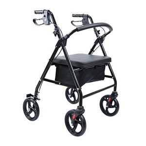 Youyi Foldable Four-<b>Wheeled</b> <b>Walker</b> <b>With</b> <b>Seat</b> And Storage For Seniors Mobility Aid - Product Image 1