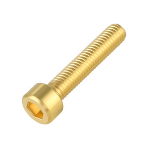 C3604 Brass Pan Head <b>Socket</b> Cap <b>Screw</b> M2 To M12 Metric Full Threaded Bolt With 12Mm Cap Diameter - Product Image 2