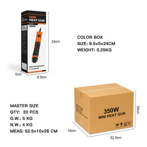 First Rate 350W Mini Heat Gun for Diy Crafts OEM Hand-held Packing HZ-HG25-E032 Mini Heat Gun Manufacturer in China HZ-HG25-E032 - Product Image 4