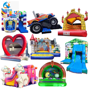 <strong>Happy</strong> Kids Moon Inflatable Moonwalk Jumper <strong>Bouncer</strong> Bouncy Castle Bounce House Party Rental Combo for Sale - Product Image 2