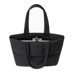 Bolso de hombro acolchado de nailon unisex, estilo puffer, para ordenador portátil, tipo shopper, grande, tipo bandolera, de moda personalizada - Product Image 3