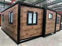 Maison conteneur préfabriquée extensible de 20 pieds (1/2 lit) à vendre, maison modulaire pliable et mobile pour camping et hôtel