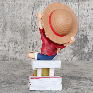 Figuras DE ACCIÓN DE PVC de 16cm, juguetes Thousand Sunny Luffy Zoro Sanji, modelo Q versión, escritorio para niños, decoración de coche, regalos de <span class=keywords><strong>Anime</strong></span> - Product Image 4