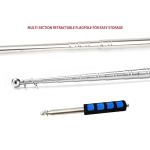 เสาธงสแตนเลสพกพาได้มือจับฟองน้ำสีสันสดใสสำหรับทัวร์ท่องเที่ยว - Product Image 4