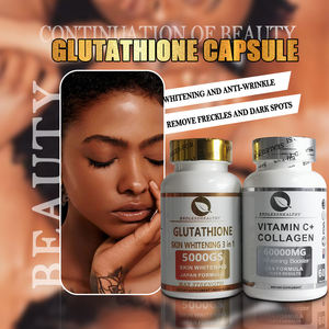 Set Voor Het Bleken Van De Huid Verheldert De Teint En Voedt De Huid Glutathion Vitamine C + Collageencapsules Oem - Product Image 4