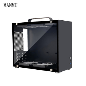 Manmu Hot Sản phẩm bán chạy 2023 trường hợp màu đen comput ATX PC chơi Game trường hợp Glass PC Vỏ với tản nhiệt mạnh mẽ - Product Image 5