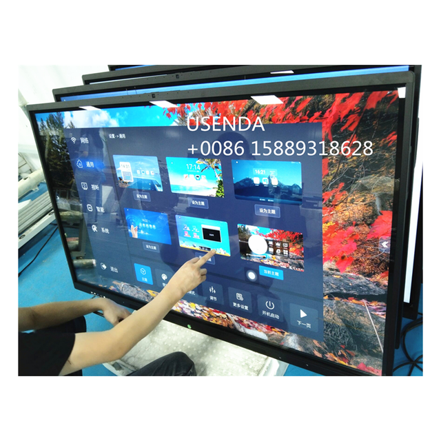 New 43-98 Inch 4K USB Touch Screen Interactive Flat Panel Monitor Whiteboard for Home & Student Use