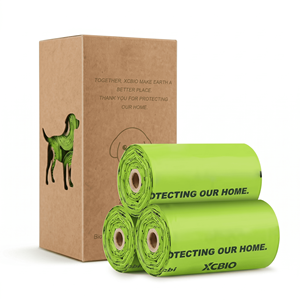 Sacs à déjections canines de qualité supérieure avec distributeur, logo personnalisé, vente en gros, biodégradables, extra épais - Product Image 2