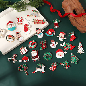 Lindo Broche Navideño de Santa Claus, Diseño de Dibujos Animados en Aleación de Zinc, Pin Decorativo Unisex para las Fiestas - Product Image 3
