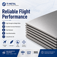 Plaque en titane de qualité aérospatiale GR5 Ti-6Al-4V certifiée ASTM B265 pour composants structurels d'avions