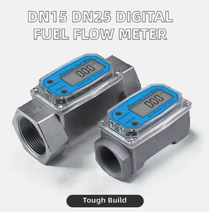 DN15 DN25, generador de impulsos de turbina de aluminio de alta precisión, medidor de flujo de combustible, diésel <span class=keywords><strong>Digital</strong></span> para aceite y agua, OEM personalizable - Product Image 5