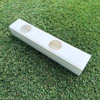 Système de culture hydroponique NFT MGS, canal en PVC blanc et bicolore 73*62mm pour la croissance des plantes à feuilles vertes