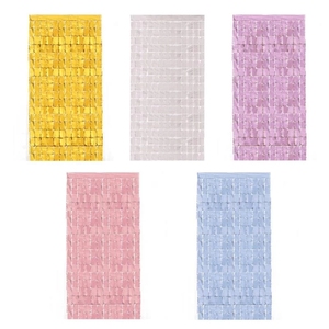 <span class=keywords><strong>Rideau</strong></span> de fond en feuille métallique carrée de 2 m <span class=keywords><strong>avec</strong></span> franges pour décorations de fête de la Saint-Valentin et d'anniversaire - Vente en gros - Product Image 2