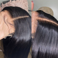 Perruque HD Indienne 100% en Cheveux Humains avec Transparent pour Swiss Lace, Vendeur de Cheveux de Bébé, Nouveau Produit Amélioré