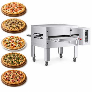 Máquina para Hacer <span class=keywords><strong>Pizza</strong></span> Cuadrada Estilo Detroit de Alta Eficiencia, Horno de <span class=keywords><strong>Pizza</strong></span> con Banda Transportadora Estilo Napolitano para Fábrica de Alimentos - Product Image 4
