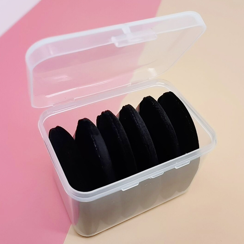 6 piezas negras con caja
