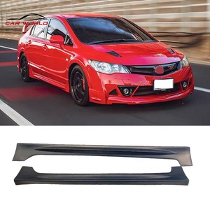 Per <span class=keywords><strong>Honda</strong></span> per i 2006 civici-2009 Kit carrozzeria ricambi Auto nuove minigonne laterali con labbro posteriore del paraurti anteriore con ritagli di gancio di traino - Product Image 4