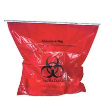 Sacs à déchets médicaux biohazard rouges en PP 90x100cm, résistants aux perforations et aux hautes températures, emballage jetable
