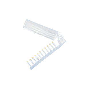 Portable Wide Tooth Thickening Folding Plastic Comb Folding Comb Brush For Travel