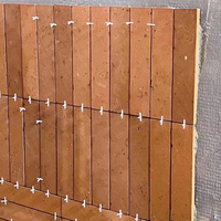 Revêtements muraux en briques rouges, carreaux de briques fins pour murs décoratifs (restaurant, extérieur, style rétro)