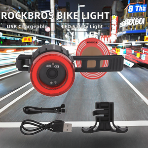 用于<span class=keywords><strong>ROCKBROS</strong></span> USB可充电发光二极管尾灯自行车自行车安全尾转向灯电池供电 - Product Image 2
