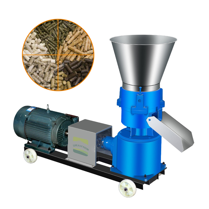 GREAT FARM Durable High Efficiency Granulator Machine for Animal Feeds Electric Type Pellet Machine