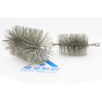 Brosse de nettoyage industrielle en acier inoxydable pour la maintenance des chaudières et des conduites de cheminée OEM