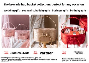 Chinese-style Modern Brocade Fabric <strong>Gift</strong> Box High-end Practical Portable Empty Box for Weddings and New Year's <strong>Gifts</strong> - Product Image 6
