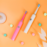 Brosse à dents électrique à piles pour adultes, nettoyage en profondeur et élimination de la plaque dentaire, idéale pour les couples