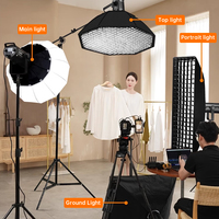Support Bowens BeiYang en nylon et plastique pour kit d'éclairage photo professionnel en studio