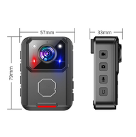 Caméra corporelle avec écran HD de 2 pouces 140 °   Caméra corporelle grand angle IP66 2K avec éclairage infrarouge et flash LED haute luminosité