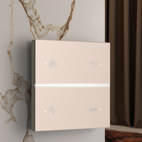Interrupteur mural intelligent à écran tactile Zigbee standard UE, 1 à 3 boutons, contrôle vocal via application, durable, étanche, pour villa de luxe
