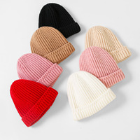 Gorro de Punto para Bebé con Pompón Grande, de 0 a 1 Año, de Algodón y Poliéster, Lindo y Dulce, Gorro de Invierno para Niños y Niñas