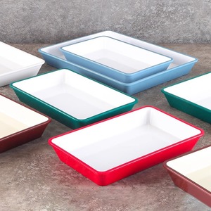 Plateau rectangulaire en mélamine Xiangyuanmei A5 pour aliments cuits et plats froids, présentation commerciale de plats mijotés, canard braisé - Product Image 3